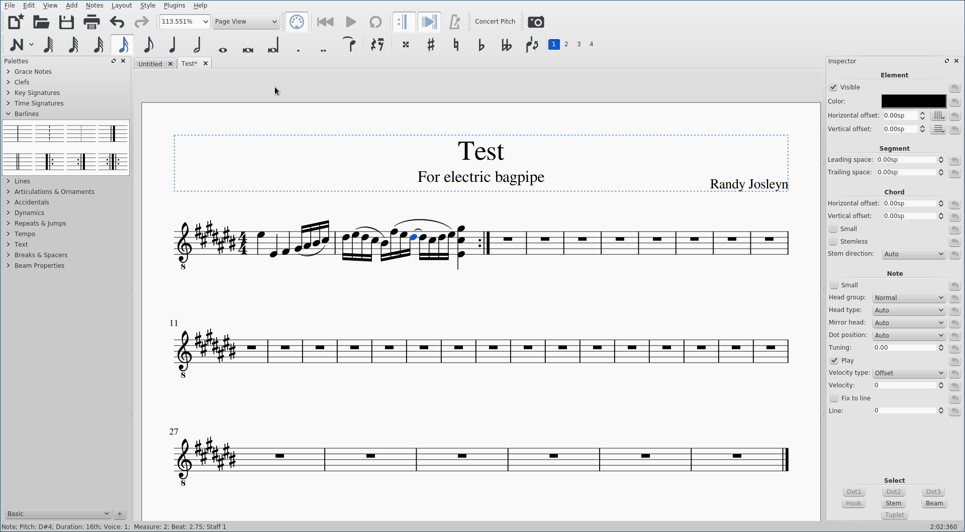 MuseScore has a decent interface